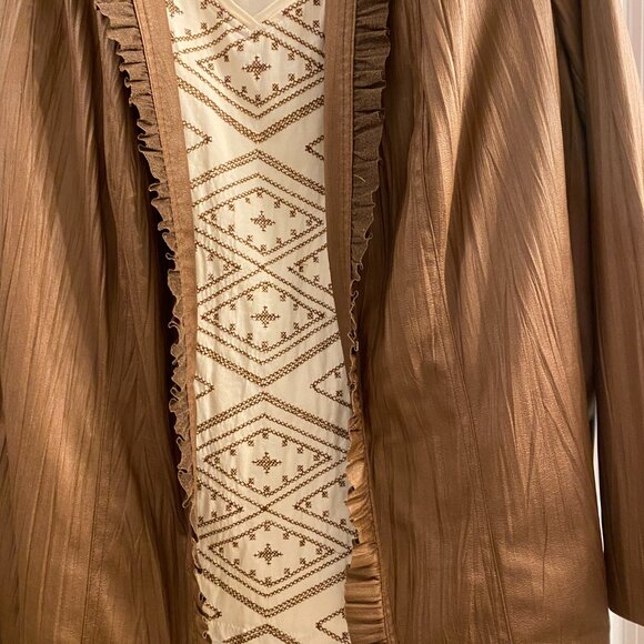 NEW Dress to Impress! Amazing Tan Jay jacket & NWD matched sleeveless top - Picture 9 of 13
